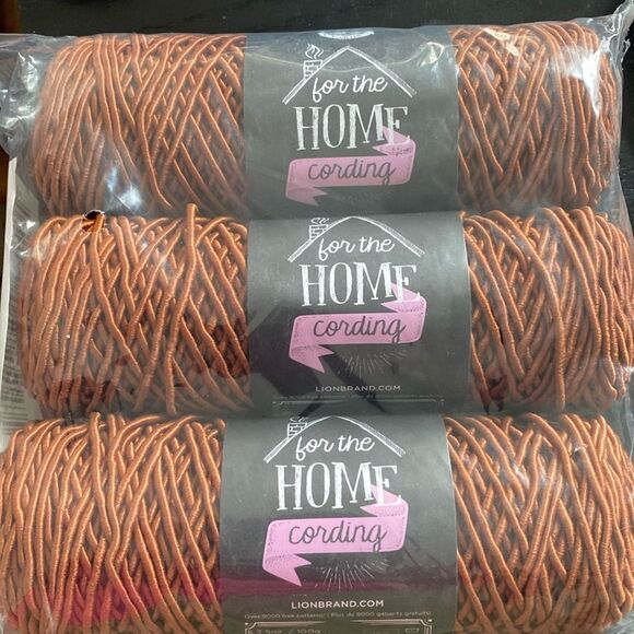 Lion brand for the home cording in amber.  3 skiens - Picture 1 of 4
